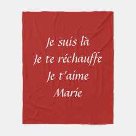 Couverture 100% personnalisée fleecefilt