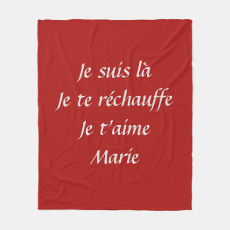 Couverture 100% personnalisée fleecefilt