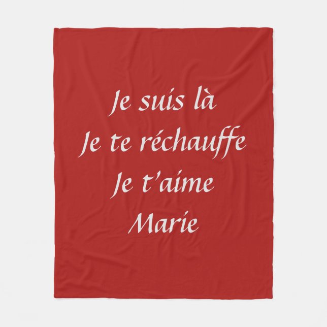 Couverture 100% personnalisée fleecefilt (Framsidan)