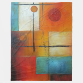 Couverture polaire art abstrait fleecefilt