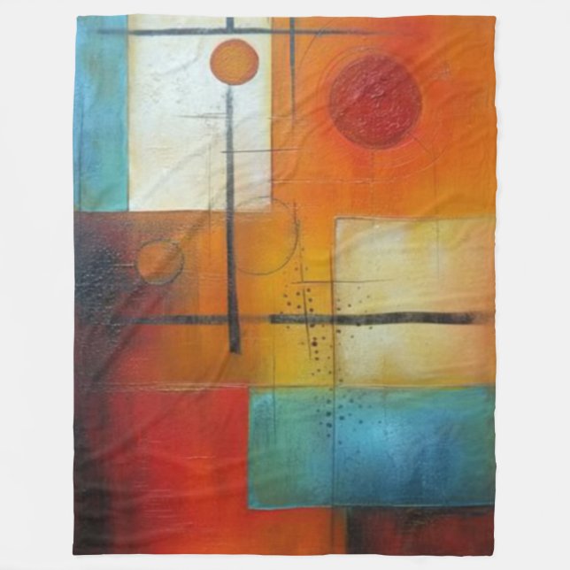 Couverture polaire art abstrait fleecefilt (Framsidan)