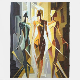 Couverture polaire art abstrait fleecefilt