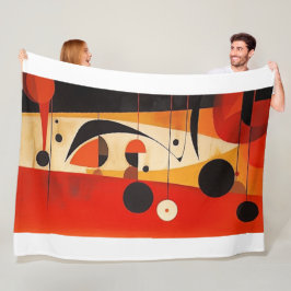 Couverture polaire art abstrait fleecefilt