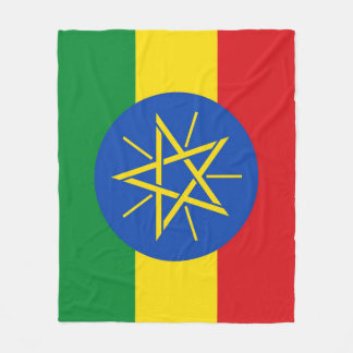 Couverture polaire Ethiopian flag Fleecefilt