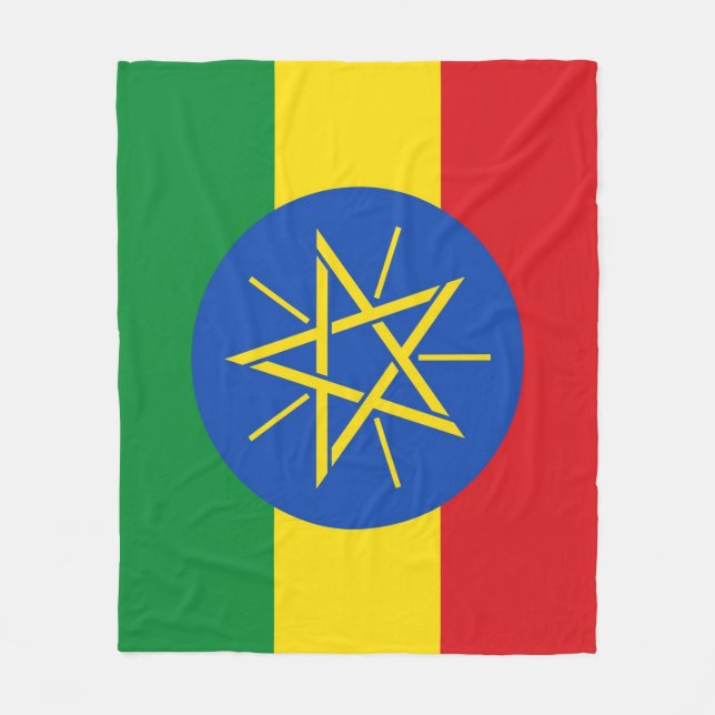 Couverture polaire Ethiopian flag Fleecefilt (Framsidan)