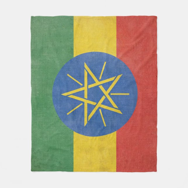 Couverture polaire Ethiopian flag Fleecefilt (Framsidan)