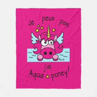 couverture polaire "Licorne, Aquaponey" Fleecefilt