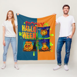 Couverture Polaire Spooky Halloween Fleecefilt