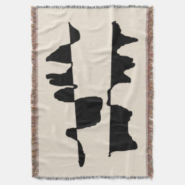 Couverture Tissée Art Abstrait Dual Face Filt