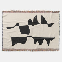 Couverture Tissée Art Abstrait Dual Face Filt