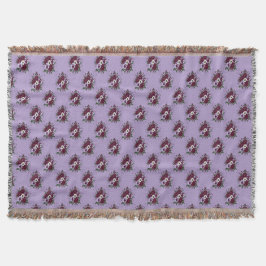 Couverture Tissée bouquet de Violettes Filt
