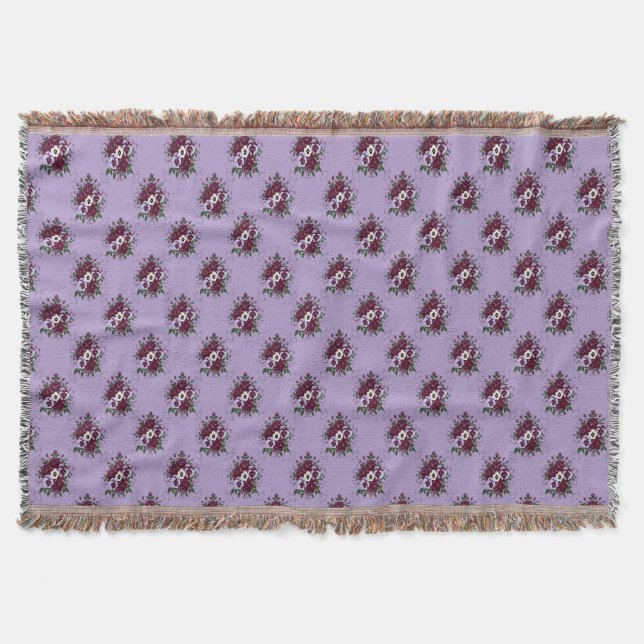 Couverture Tissée bouquet de Violettes Filt (Framsidan)