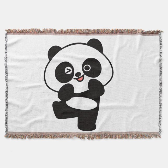 Couverture Tissée Petit Panda Kawaii Filt (Framsidan)