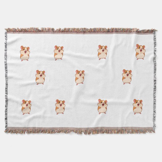 Couverture Tissée Petite Souris Kawaii Filt (Framsidan)