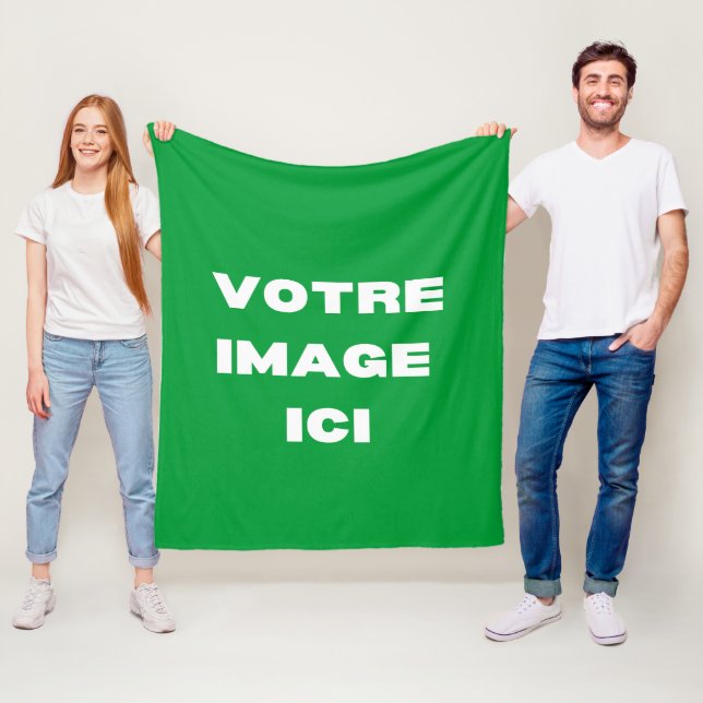 Couverture - Votre image ici - personnalisée Fleecefilt (På plats)