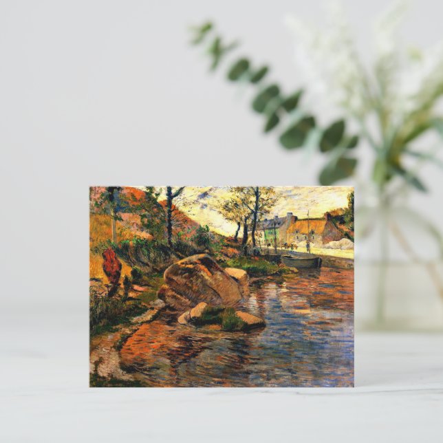 Cove Opposite Pont-Aven Harbour Vykort (Stående Fram)