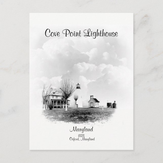 Cove Point Lighthouse-Maryland Vykort (Framsida)