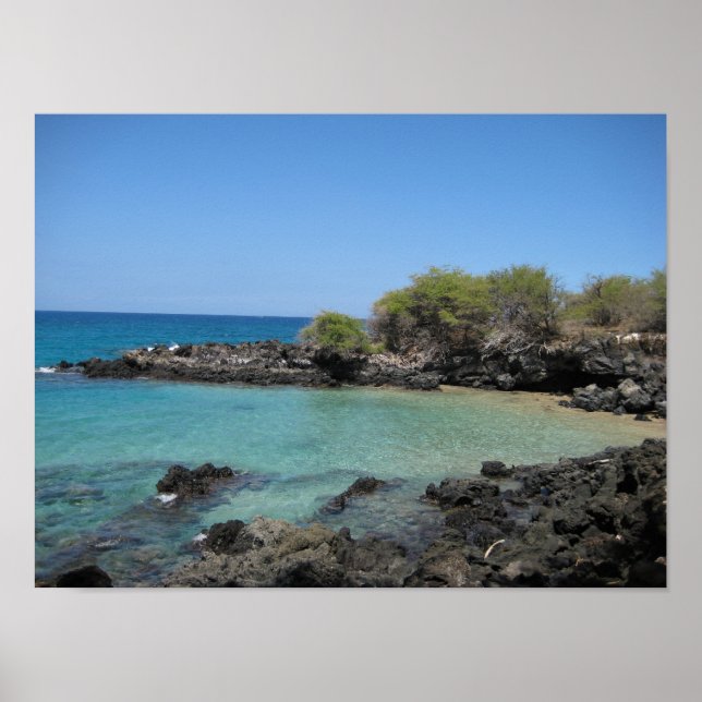"Cove" vid Hapuna Beach Poster (Framsidan)