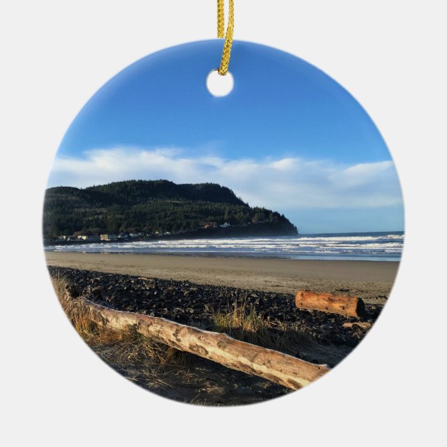 Cove vid Seaside, Oregon Julgransprydnad Keramik (Framsidan)
