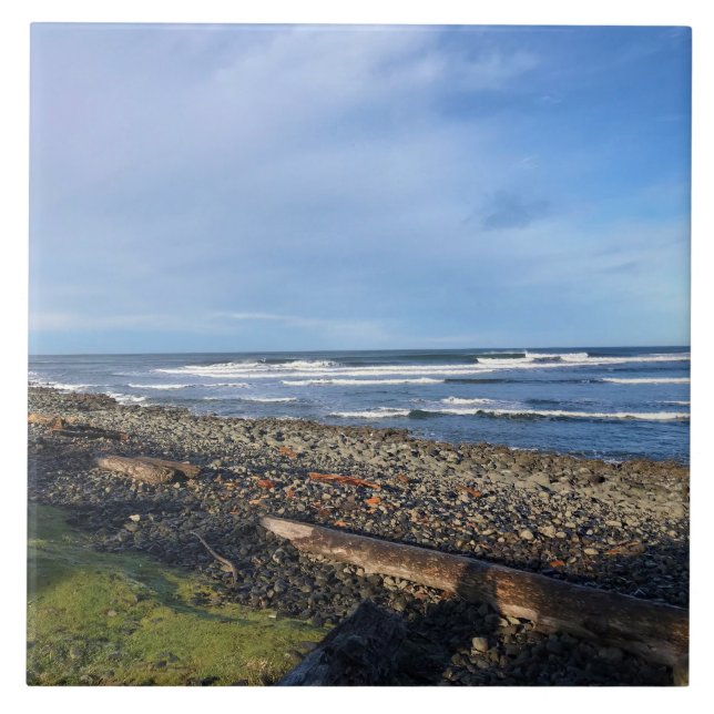 Cove vid Seaside, Oregon Kakelplatta (Framsidan)
