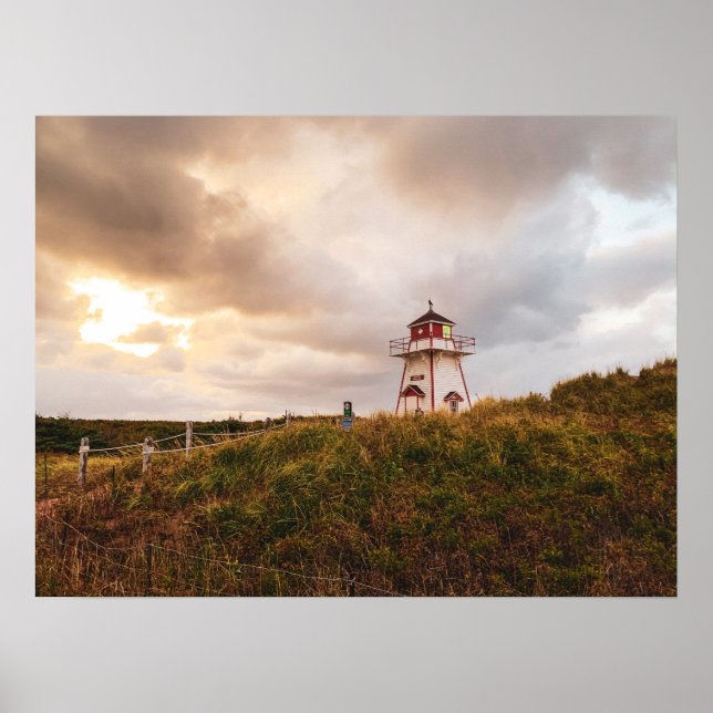 Covehead Harbour Lighthouse, prins Edward Island Poster (Framsidan)