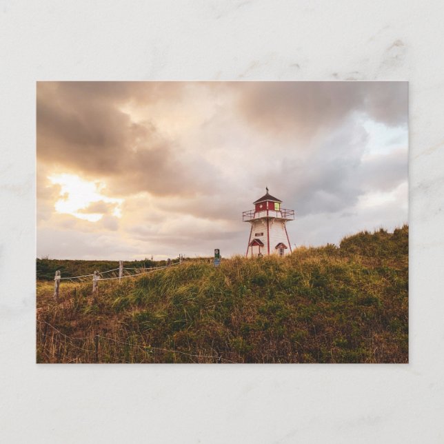 Covehead Harbour Lighthouse, prins Edward Island Vykort (Framsida)