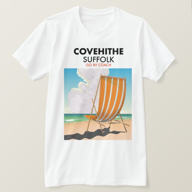 Covehithe-strandaffisch T Shirt (Design framsida)