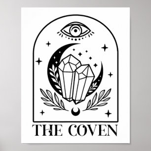 Coven Bride Witchy Gothic Bröllop Bachelorette Poster