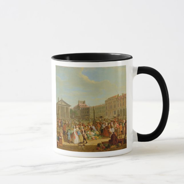 Covent trädgård, c.1726 (olja förkopprar på), mugg (Höger)