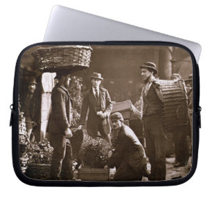 Covent trädgårds- jobbarear (woodburytype) laptop sleeve