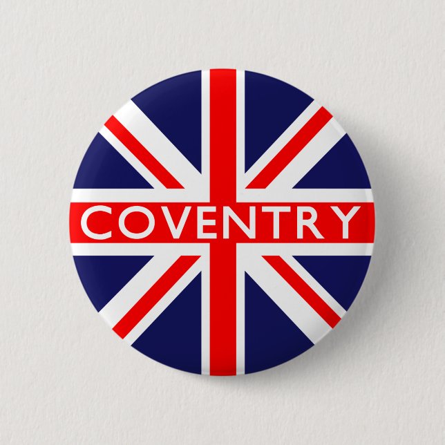 Coventry : British Flagga Knapp (Framsida)