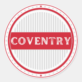 Coventry City Pride Emblem – English Identity Runt Klistermärke