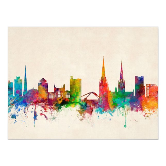 Coventry England Skyline Fototryck (Framsidan)