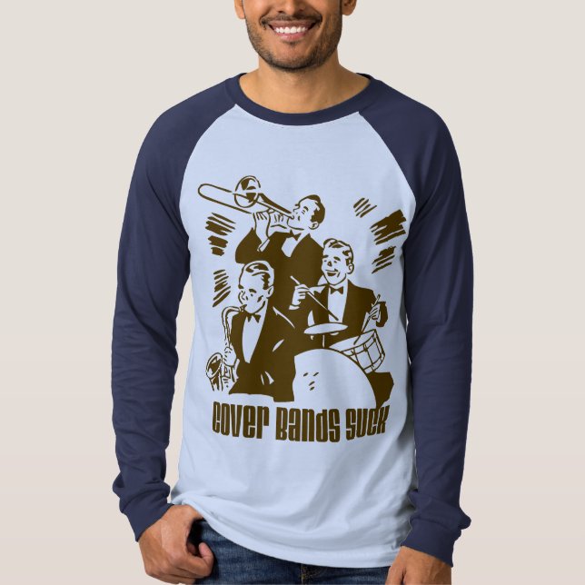 Cover Bands Suck Tee Shirt (Framsida)
