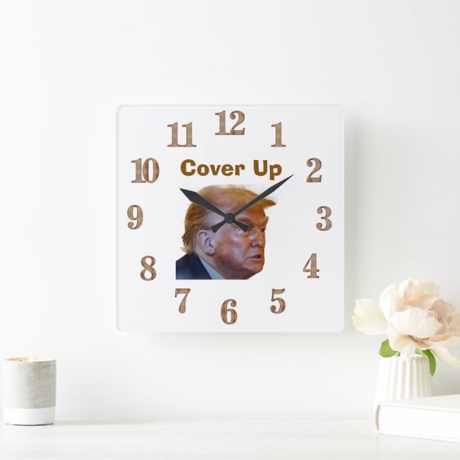 Cover Up Wall Clock Fyrkantig Klocka (Hem)