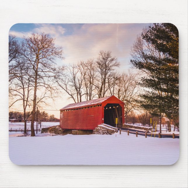 Covered Bridge i Frederick County Maryland Musmatta (Framsidan)