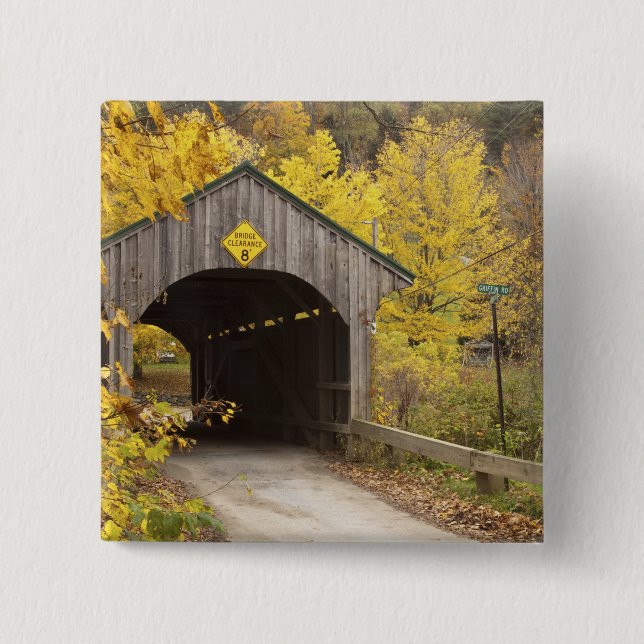 Covered bridge, Vermont, USA 2 Knapp (Framsida)