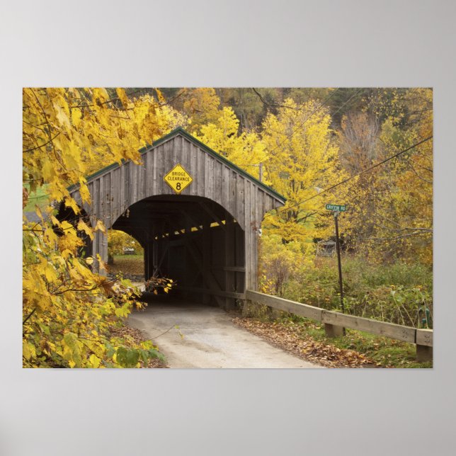 Covered bridge, Vermont, USA 2 Poster (Framsidan)
