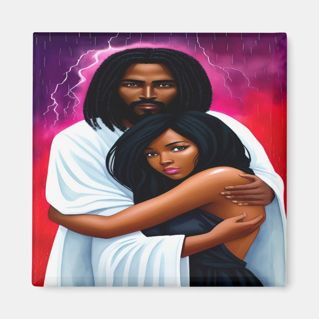 "Covered" Christian Watercolor Magnet (Framsidan)