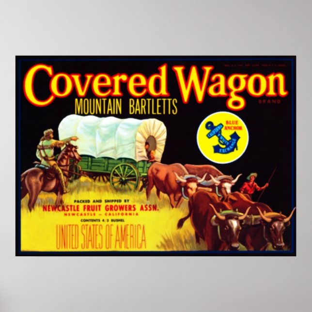 Covered Wagon Bartletts Poster (Framsidan)