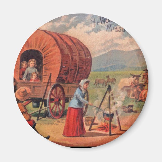 Covered Wagon Magnet (Framsidan)