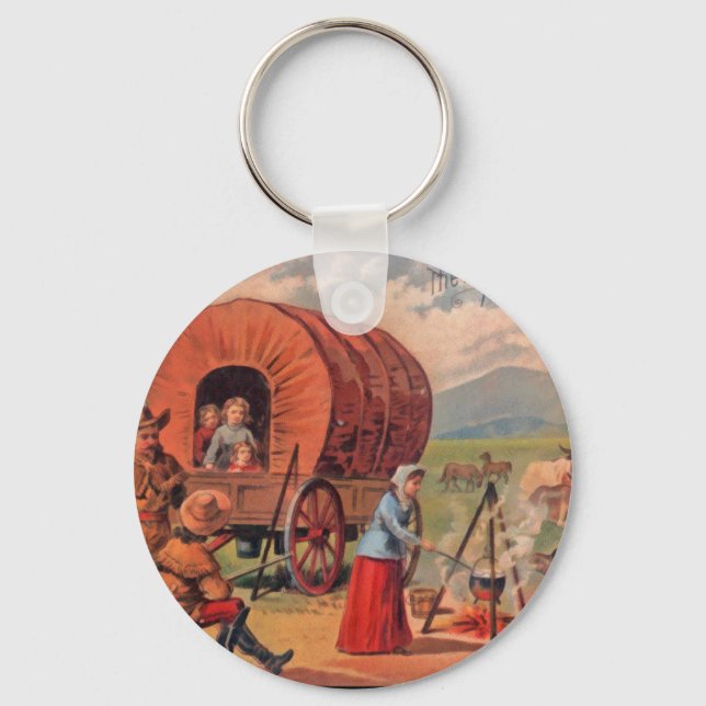 Covered Wagon Nyckelring (Framsida)
