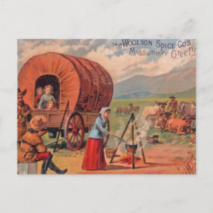 Covered Wagon Vykort