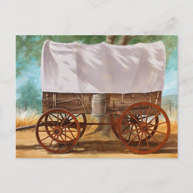 Covered Wagon Vykort (Framsida)
