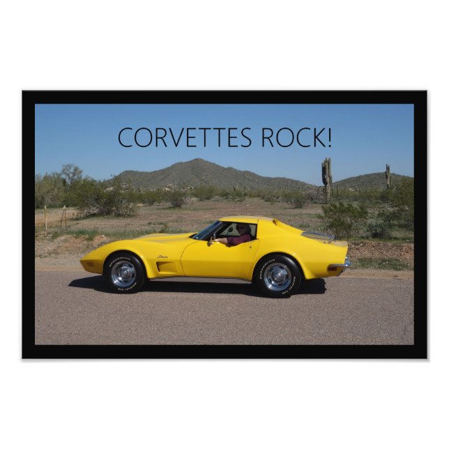 Covettes Sten 1973 C3 Corvette Poster (Framsidan)