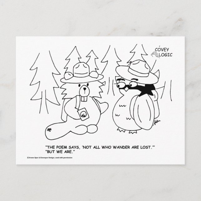 Covey Logic Borttappad-vykort Vykort (Framsida)