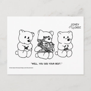 Covey Logic Do Your Best Postcard Vykort