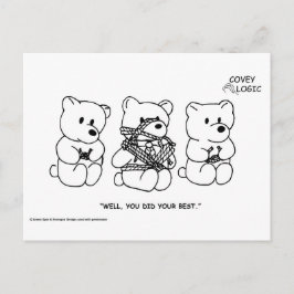 Covey Logic Do Your Best Postcard Vykort