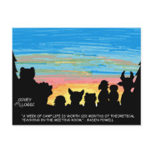 Covey Logic "Lägerliv" vykort