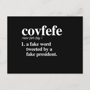 Covfefe-definitionen - en fejkad ord vykort